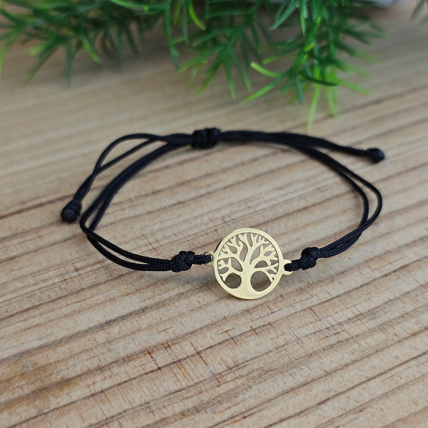 Bracelet Angélique cordon noir