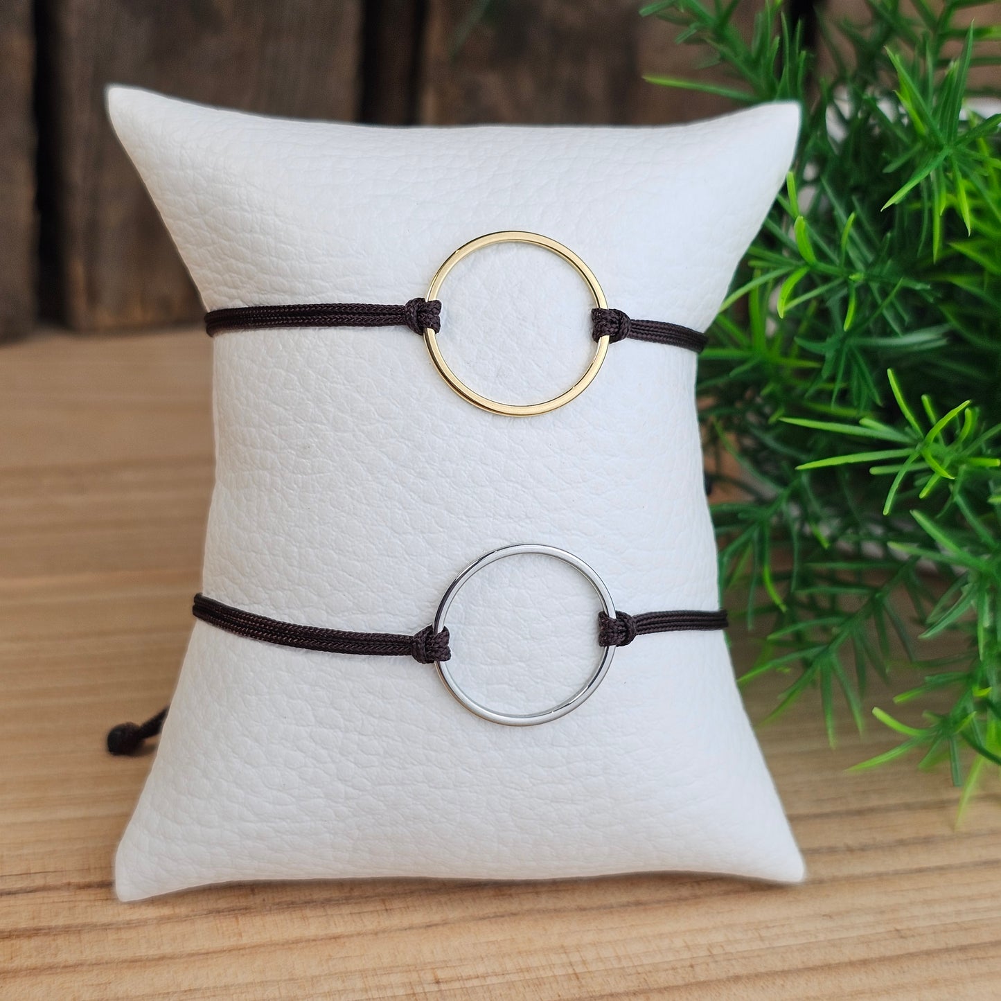 Bracelet Maude cordon marron