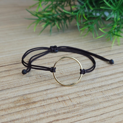 Bracelet Maude cordon marron