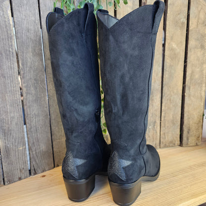 Bottes noires étoile