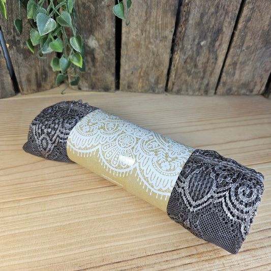 Top en rouleau dentelle chocolat