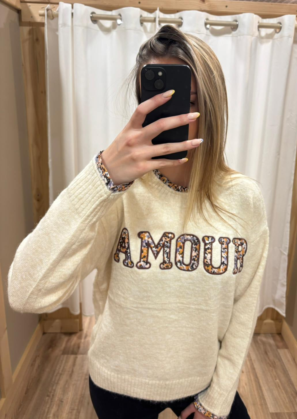 Pull Amour liberty beige