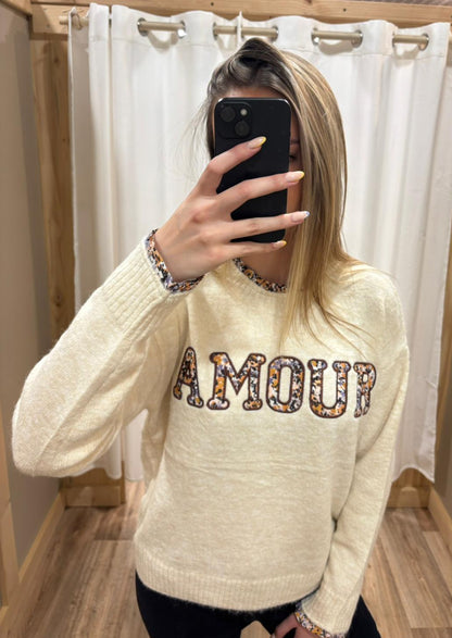 Pull Amour liberty beige