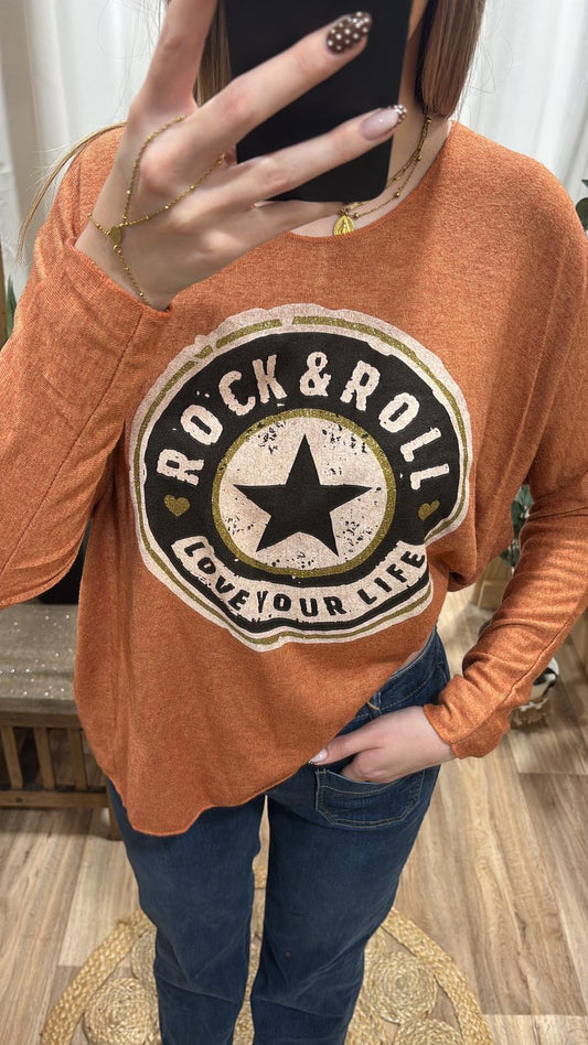Pull fin "Rock&Roll" orange