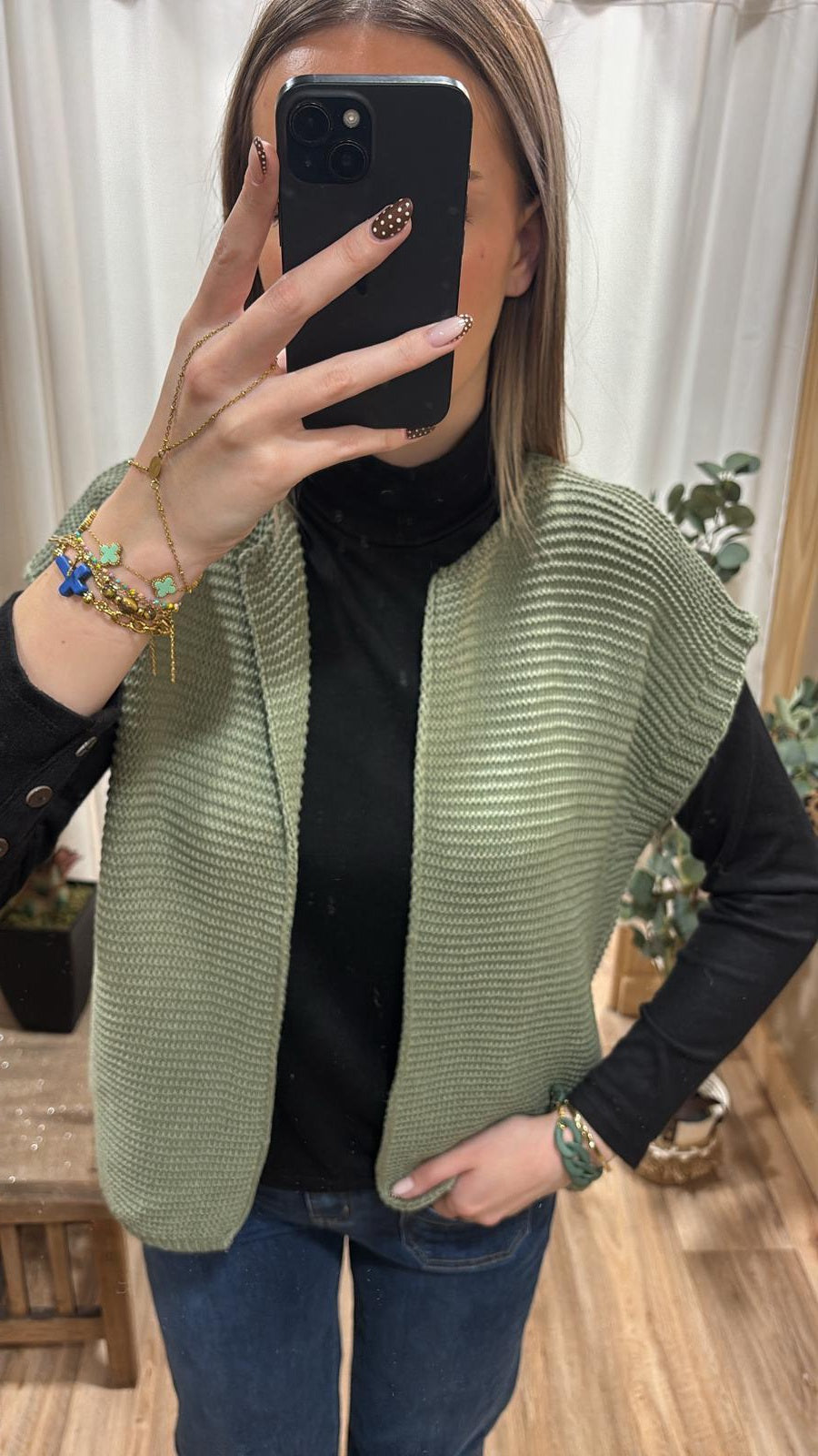 Gilet sans manche kaki