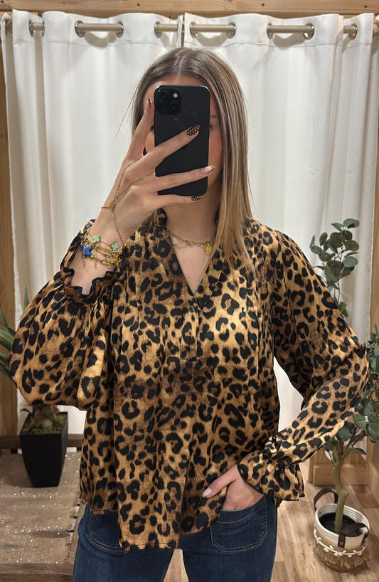 Blouse léopard