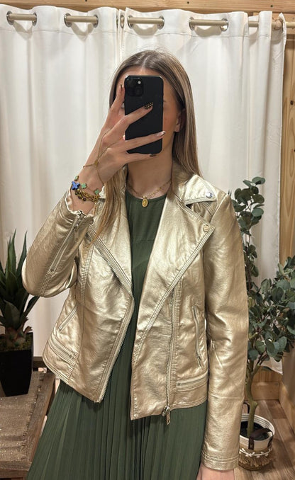 Robe longue plissée kaki