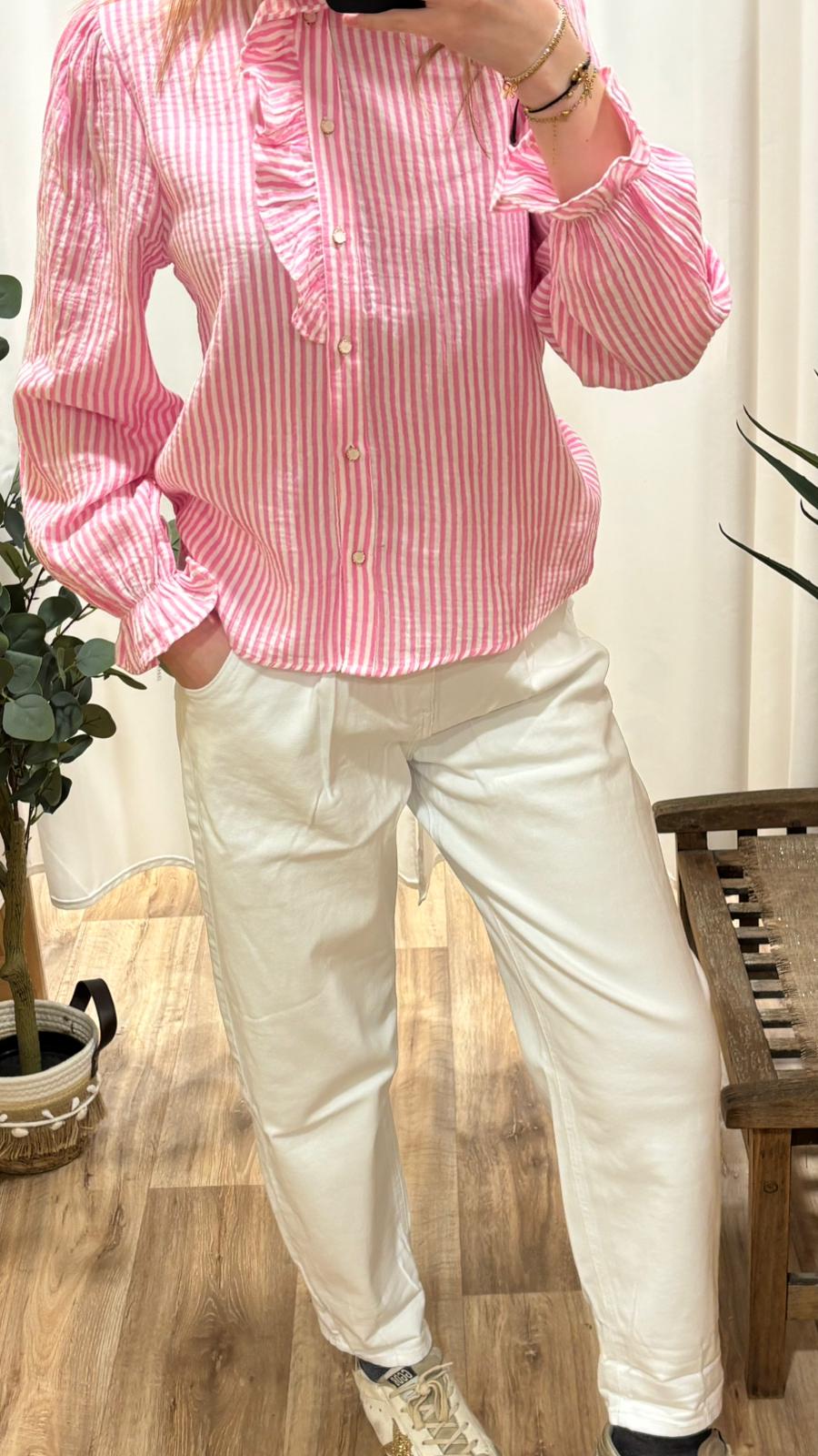 Jean ballon blanc