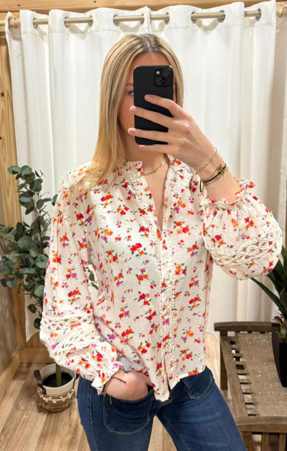 Chemisier fleuri