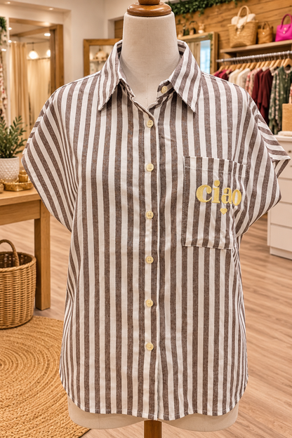 chemise rayure CIAO manches courtes