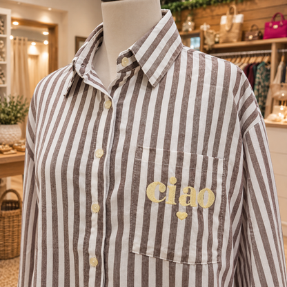 chemise rayure CIAO manches courtes