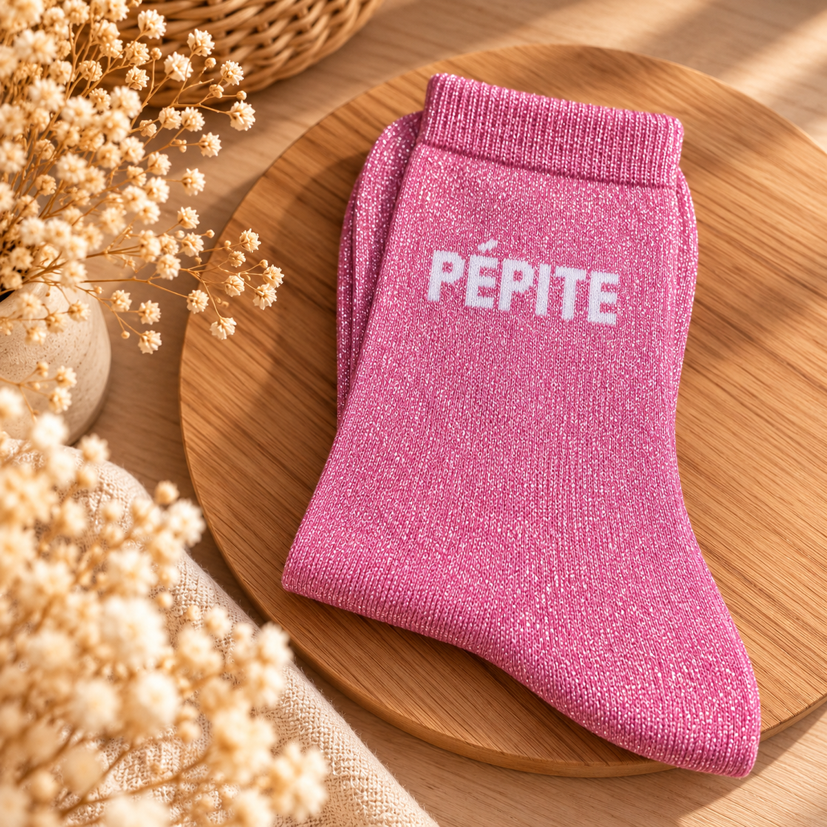 Chaussettes à paillettes PEPITE