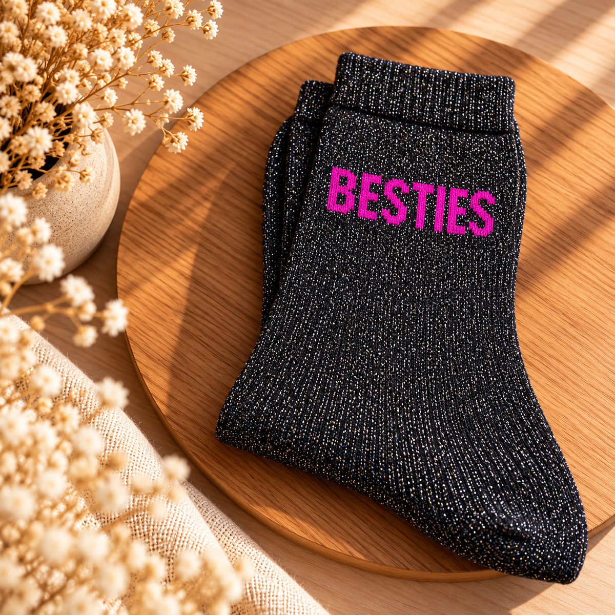 Chaussettes à paillettes BESTIES